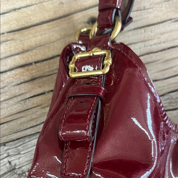 Coach Madison Maggie Red Glossy Patent Shoulder Bag in Deep Red - Picture 6 of 11